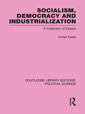 cover image of Socialism, Democracy and Industrialization